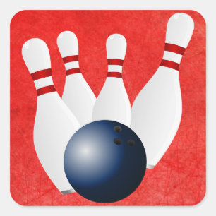 Boule de bowling et autocollants de goupilles