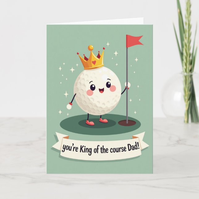 Boule de carte de Fête des Pères adorable (Devant)