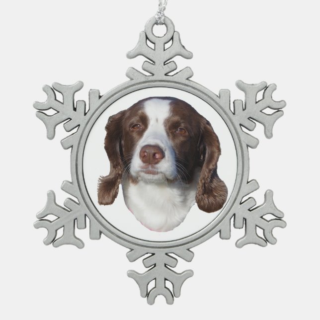 Boule de chien ou ornement de flocon de neige (Devant)
