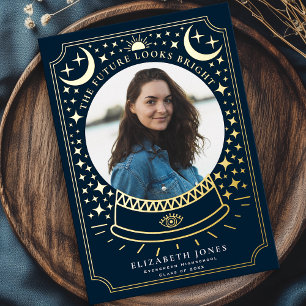 Boule de cristal Witchy Graduation Faire-part phot