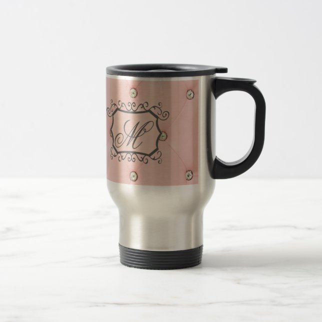 Boule de diamant rose Tufted 15 onces tasse de caf (Droit)