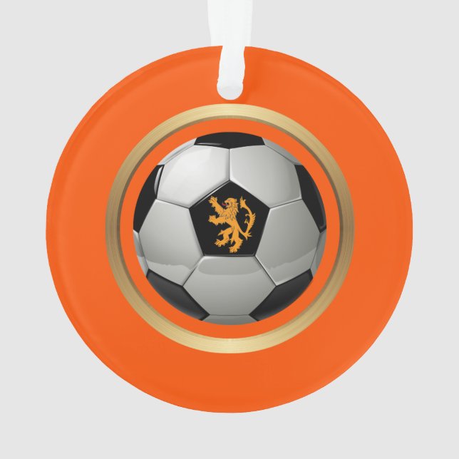 Boule de football Pays-Bas, Lion hollandais sur or (dos)