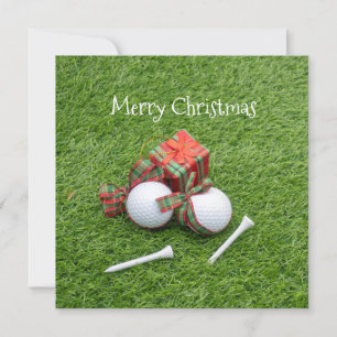 Boule de golf avec tee et cadeau pour Noël de golf