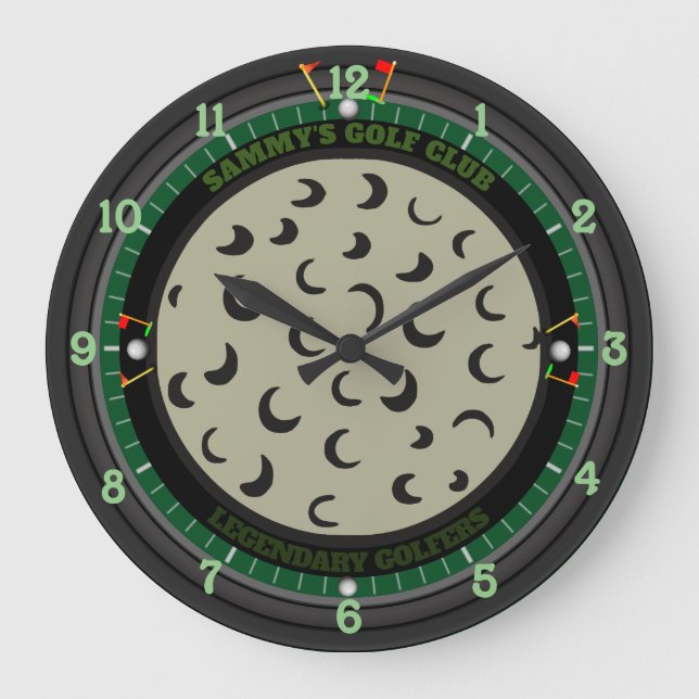 Boule de golf personnalisée Grande horloge (Recto)