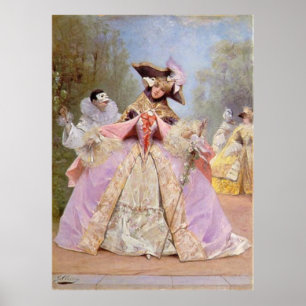 Boule de mascarade victorienne - affiche de mardi
