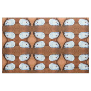 Boule de neige blanc fantaisie tissu à motif Rat p