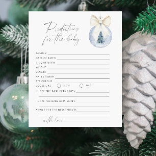 Boule de Noël Bébé prédictions et conseils
