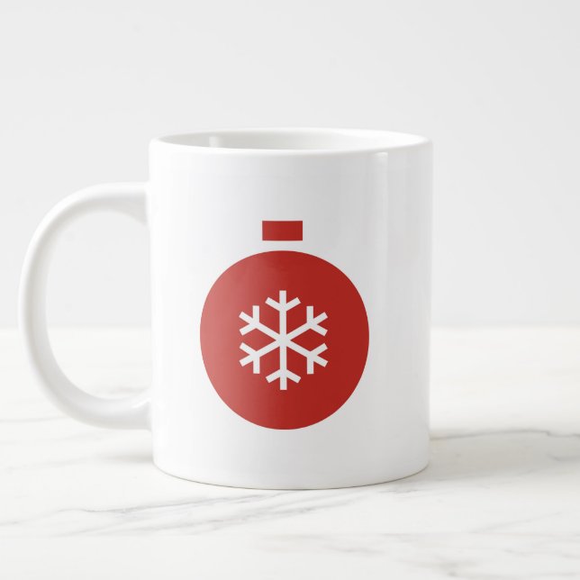 Boule de Noël Géant Café Mug (Gauche)