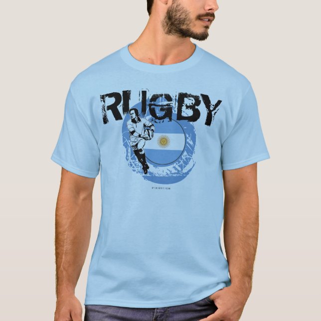 Boule de passage de T-shirt de fans de rugby de (Devant)
