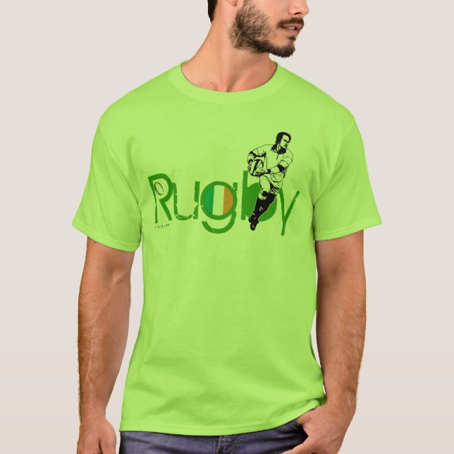 Boule de passage de T-shirt de fans de rugby de (Devant)