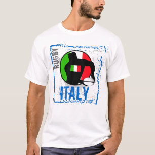 Boule de passage de T-shirt de rugby de l'Italie