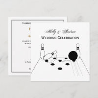 Boule de quilles et invitation aux quilles