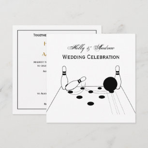 Boule de quilles et invitation aux quilles