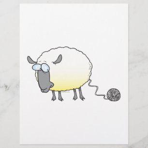 boule drôle de fil cloné dessin animé mouton