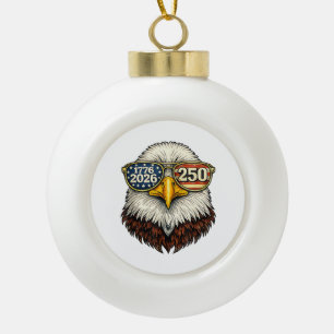Boule En Céramique 250e anniversaire États-Unis 1776-2026 Aigle améri