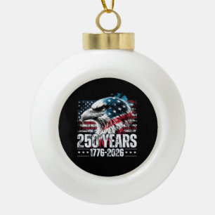 Boule En Céramique 250e anniversaire États-Unis Anniversaire Manches 