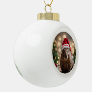 Boule En Céramique adorable Noël Wombat,
