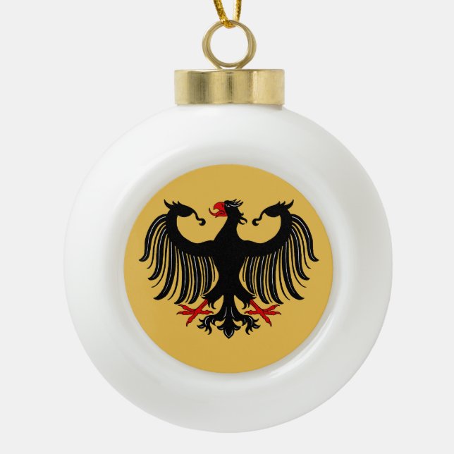 Boule En Céramique Aigle allemand (Devant)