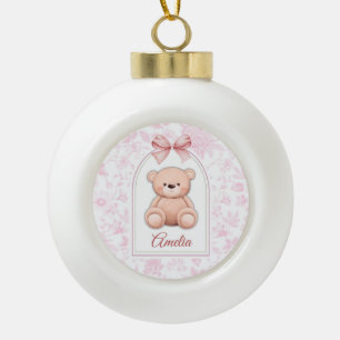 Boule En Céramique Amelia   Conception personnalisée d'ours en peluch