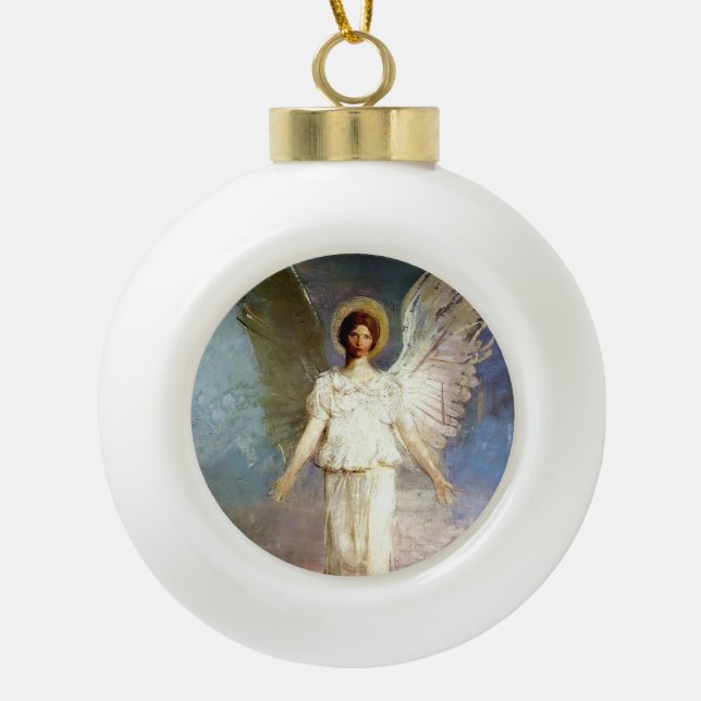 Boule En Céramique « Angel at Noon » d'Abbott Thayer (Devant)