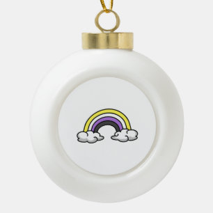 Boule En Céramique Arc-en-ciel Nonbinaire Mignon
