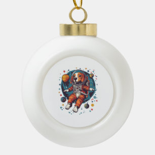 Boule En Céramique Astronaut Beagle � Chien Explorateur Spatial