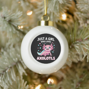 Boule En Céramique Axolotl Kawaii Juste Une Fille Qui Aime Les Axolot