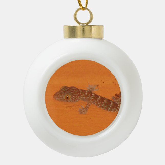 Boule En Céramique Baby Tokay Gecko (Devant)