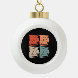 Boule En Céramique Badminton Racket Badminton Retro