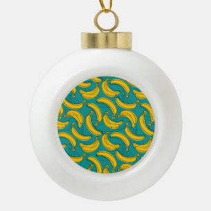 Boule En Céramique Banane jaune : Noir Vintage