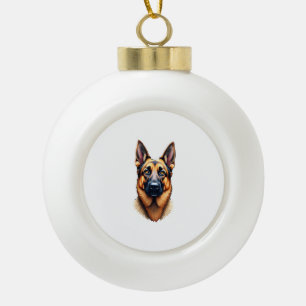 Boule En Céramique Berger Allemand Chiot Mignon Chien (4)