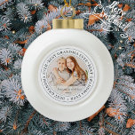 Boule En Céramique Best Grandma Ever Modern Classic<br><div class="desc">This simple and classic design is composed of serif typographiy and add a custom photo. "Best Grandma Ever" circles the photo of your grandma,  gramma,  grandmother,  granny,  mee-maw,  lola,  etc</div>