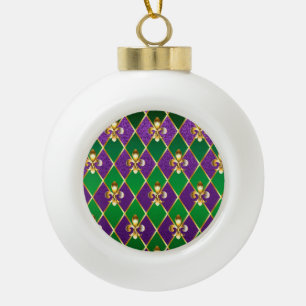 Boule En Céramique Bijoux Fond Mardi Gras