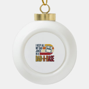 Boule En Céramique Blague de papa Base de papa rétro drôle père vecte