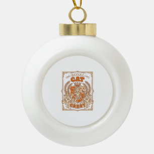 Boule En Céramique Blason de chat royal Chat Héraldique Armoiries Vin