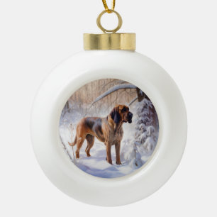 Boule En Céramique Bloodhof Laisser Neige Noël