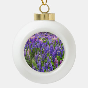 Boule En Céramique Bluebonnets Fleurs bleues Texas Texan Lupine