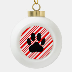 Boule En Céramique Bonbon en empreinte de patte de chien