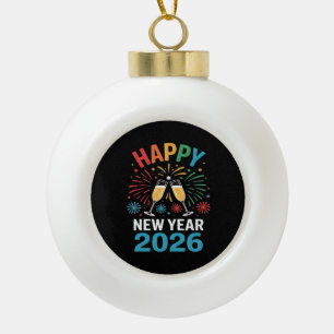 Boule En Céramique Bonne année 2026 Party drôle Nouvel An 2026