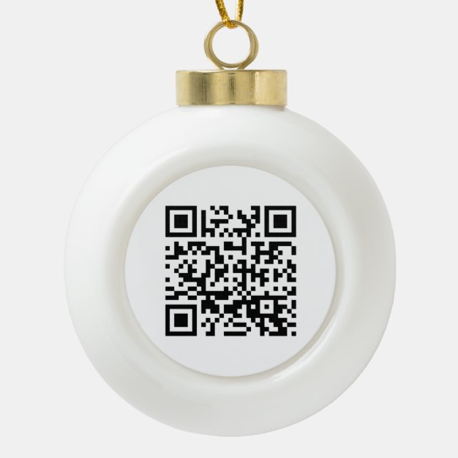 Boule En Céramique Bonne année ! — Code QR (Devant)