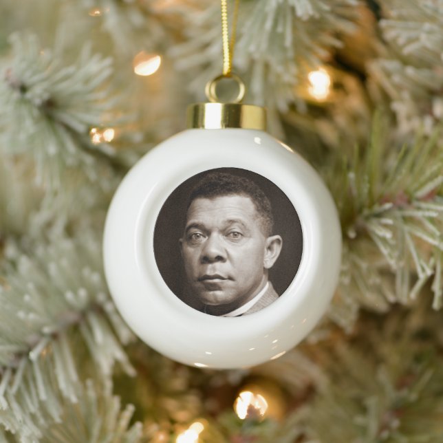 Boule En Céramique Booker Washington : African American Educator (Arbre)