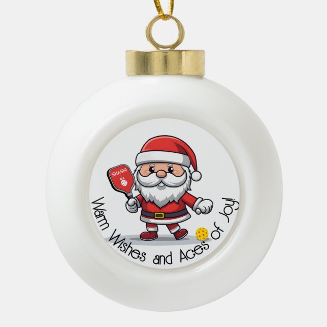 Boule En Céramique Boule de Noël 🎅 personnalisable (Devant)