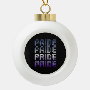 Boule En Céramique Bouton Retro Pride