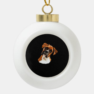 Boule En Céramique Boxer Un Boxer Magnifique Inclinaison De Tête T-Sh