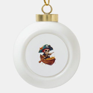 Boule En Céramique Buccaneer d'os - Drôle crâne de pirate