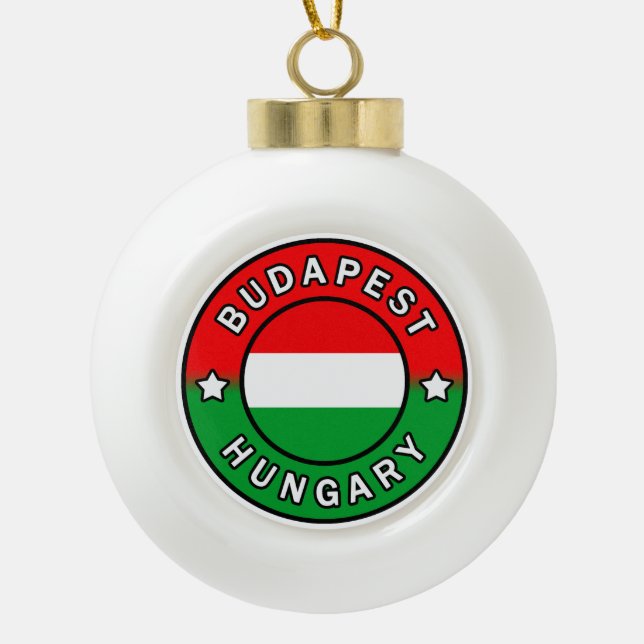 Boule En Céramique Budapest Hongrie (Devant)