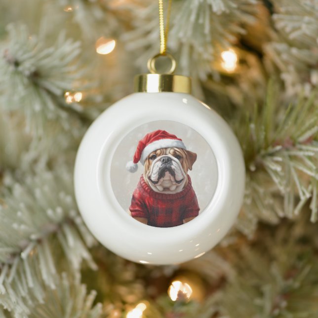Boule En Céramique bulldog anglais (Arbre)