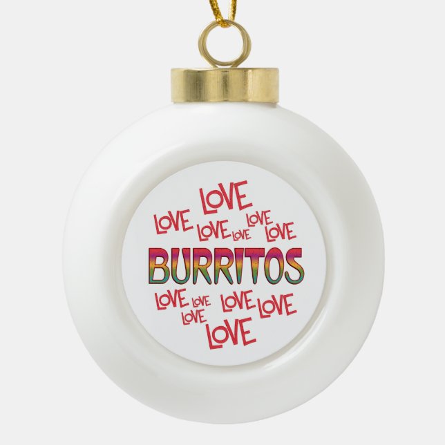 Boule En Céramique Burritos d'amour d'amour (Devant)