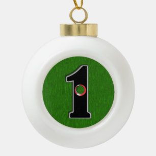 Boule En Céramique Cadeau de Noël parfait pour Golfer avec trou en u