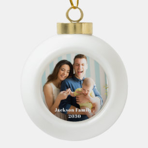 Boule En Céramique Cadeau personnalisé de famille avec un script pers